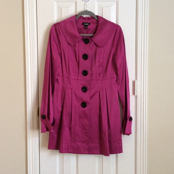Beautiful hot pink trench coat