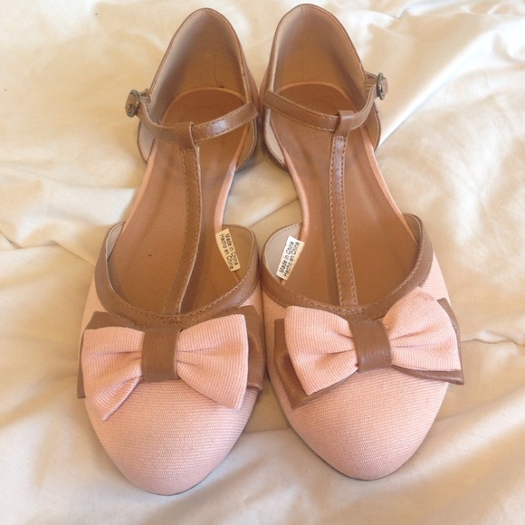 T-Strap Ballerina Flat w/ Bow