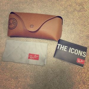 Authentic Ray-ban case and cleaning cloth