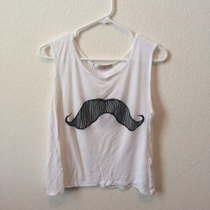 Mustache tank top