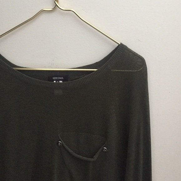 NWOT Long Sleeve Olive Green Blouse