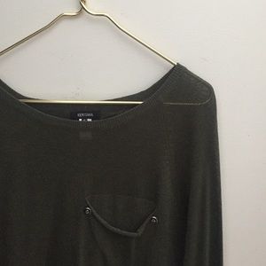 NWOT Long Sleeve Olive Green Blouse