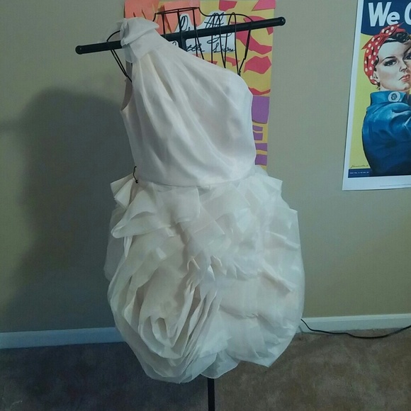 Vera wang ivory cocktail dress