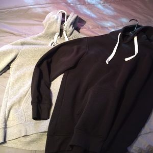 BASIC GREY AND BLACK HOODIE