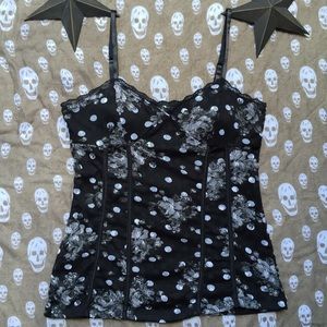 ♣️black corset tank💀♣️