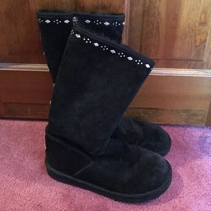 UGG Black Tall Joplin studded boots - Never worn