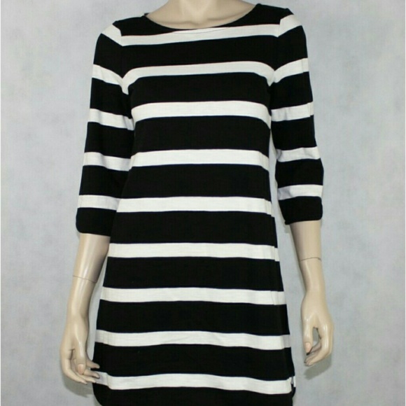 J.CREW STRIPED SHIRTTAIL DRESS SIZE S
