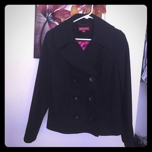 Black pea coat