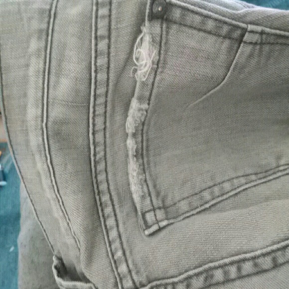 James jeans dry aged denim, grey, distressed sz 25 - Picture 4 of 4