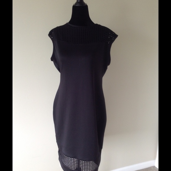 Black scuba style dress