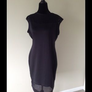 Black scuba style dress
