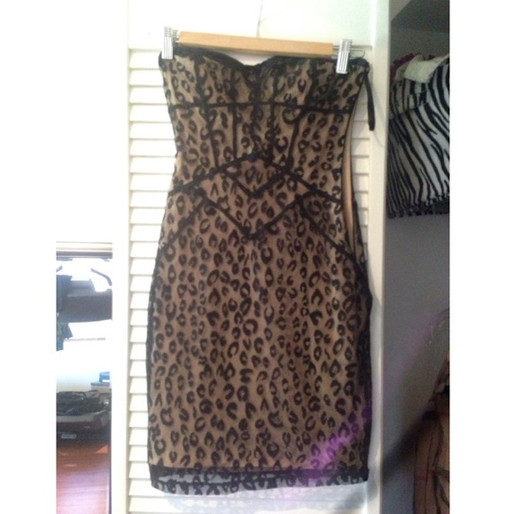 cheetah lace dress