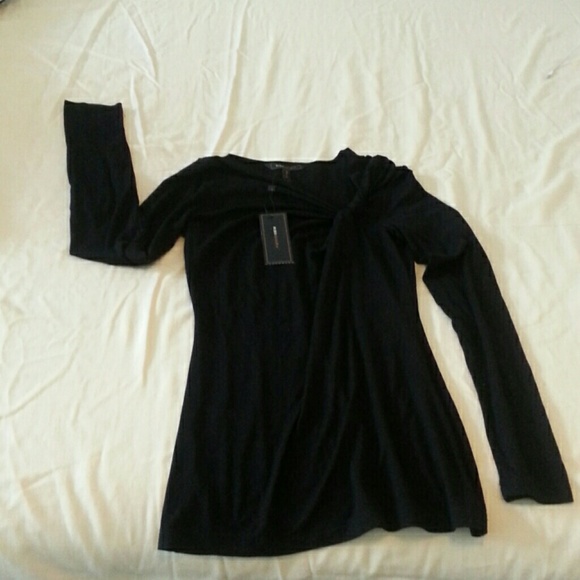 Black blouse long sleeve. Size S