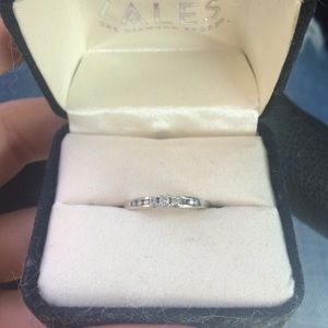 Small diamond promise ring
