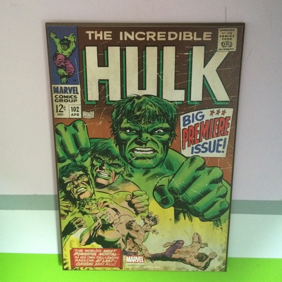 vintage wood hulk poster