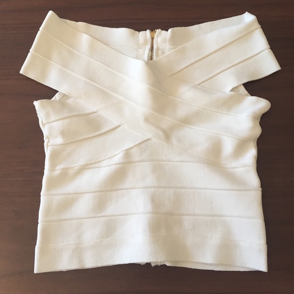 White Bandage Crop Top