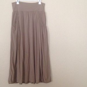 Tan Maxi skirt