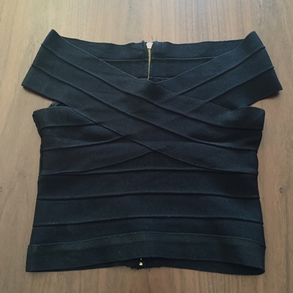 Black Bandage Crop Top