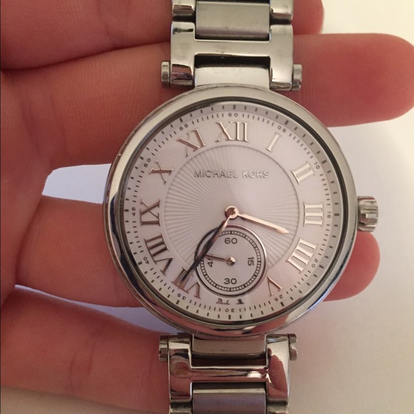 AUTHENTIC silver Michael Kors watch