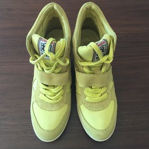 Ash Yellow Sneaker Wedges