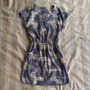 Gap graphic blue dress