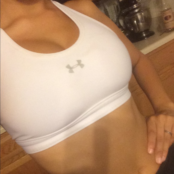 White Under Armour sports bra - Picture 2 of 2