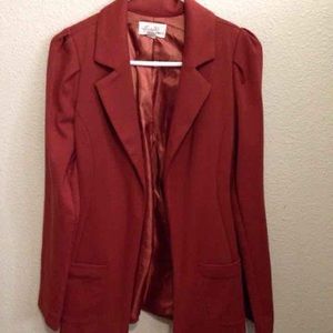 NWOT Fall Orange Blazer