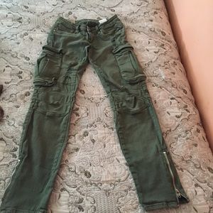 Olive green jeans