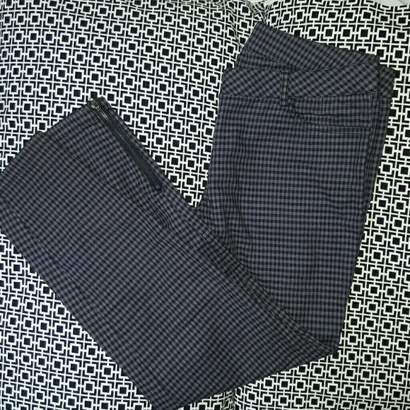 Punk Purple/gray and black checkered skinny pants!