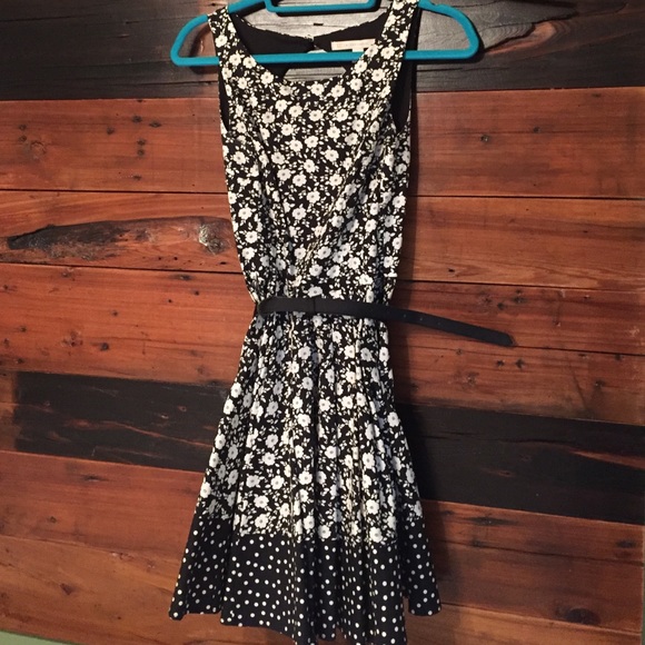 Black and White floral dress