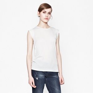{French Connection} cap sleeve shirt