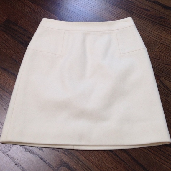 JCrew Natural color wool skirt NWOT