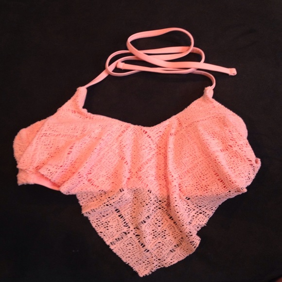 Orange swim suit top