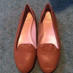 Soft brown leather Vince camuto flats
