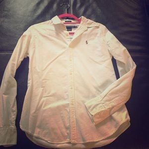 White collar shirt