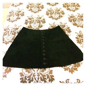 Vintage suede A Line Mini Skirt