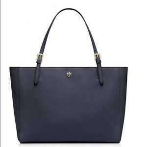 Tory burch navy blue York tote(large size)