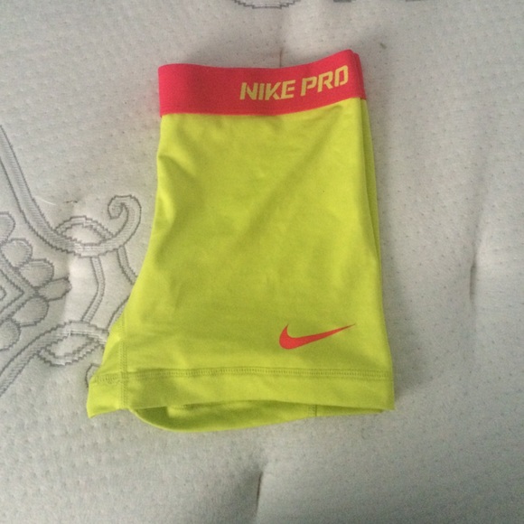 Neon Yellow and Pink Nike Pro