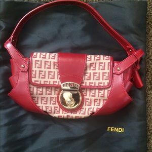 Red FENDI handbag