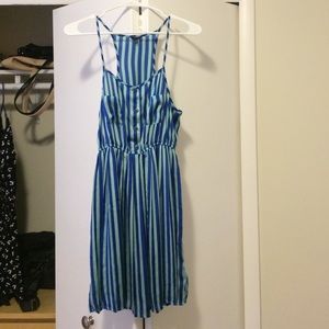 silky striped dress