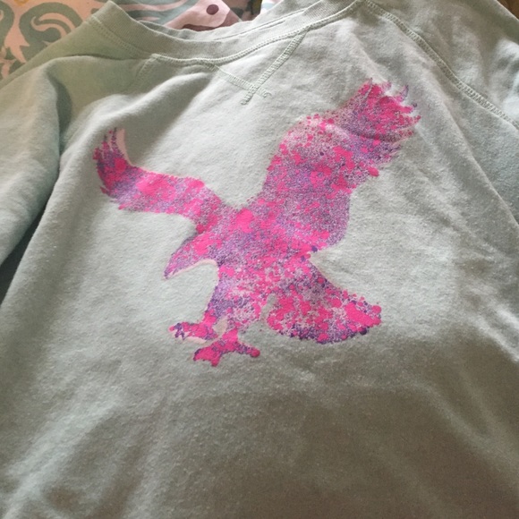 Mint green Crew neck sweatshirt