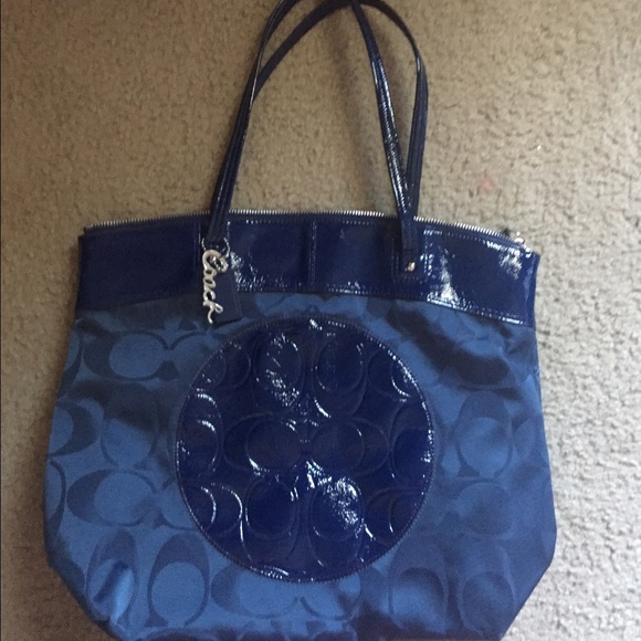 Coach Handbags - Coach blue tote