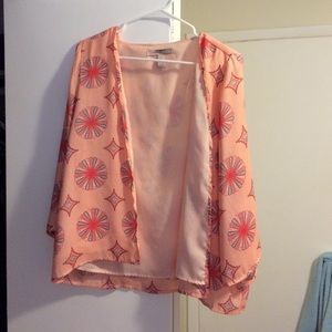 silky patterned light jacket