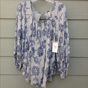 Free people Zoe floral print blouse