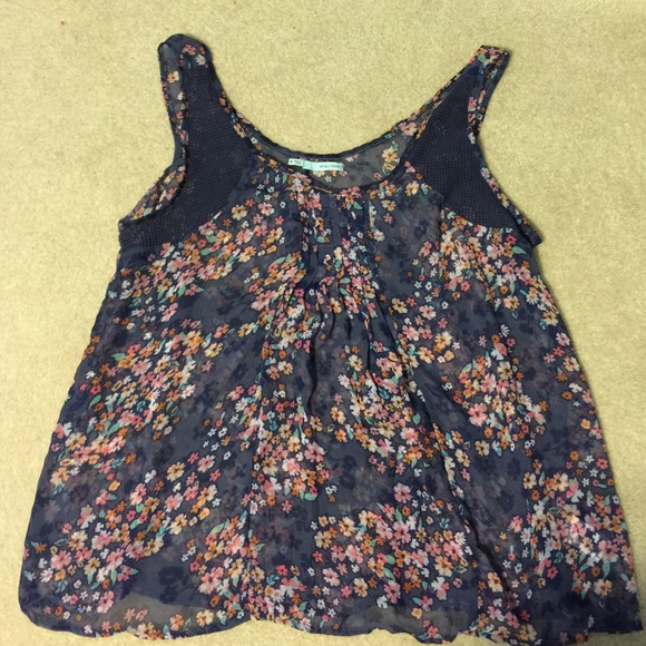 Sheer floral top