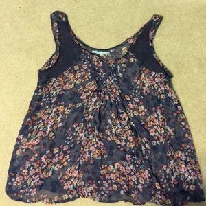 Sheer floral top