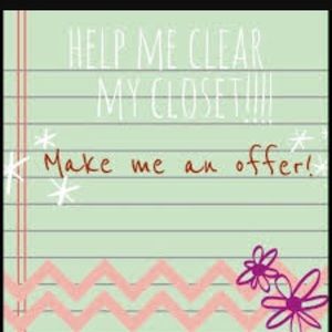 All reasonable offers accepted on most items