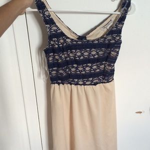 Lace top dress