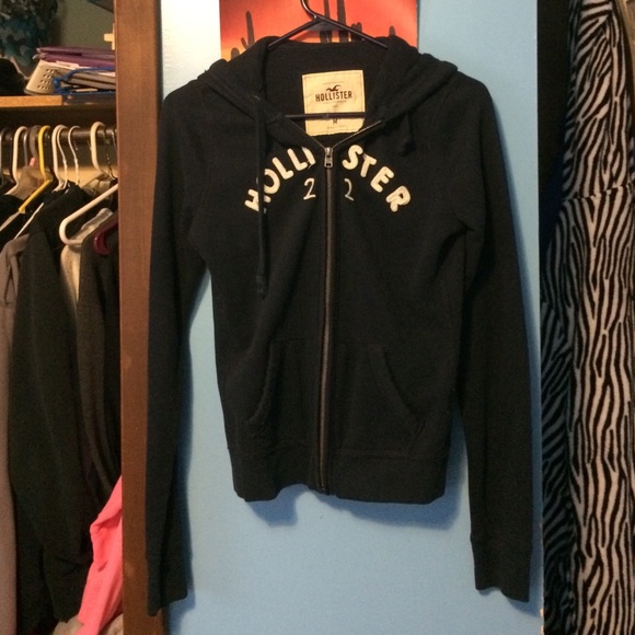 Blue zip up hoodie