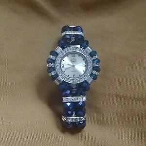 Blue sparkly watch